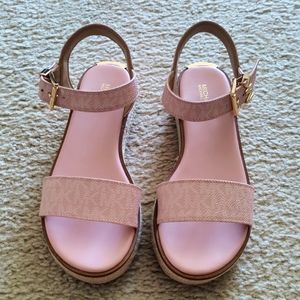 MICHAEL KORS Richie Logo Platform Espadrille Sandal